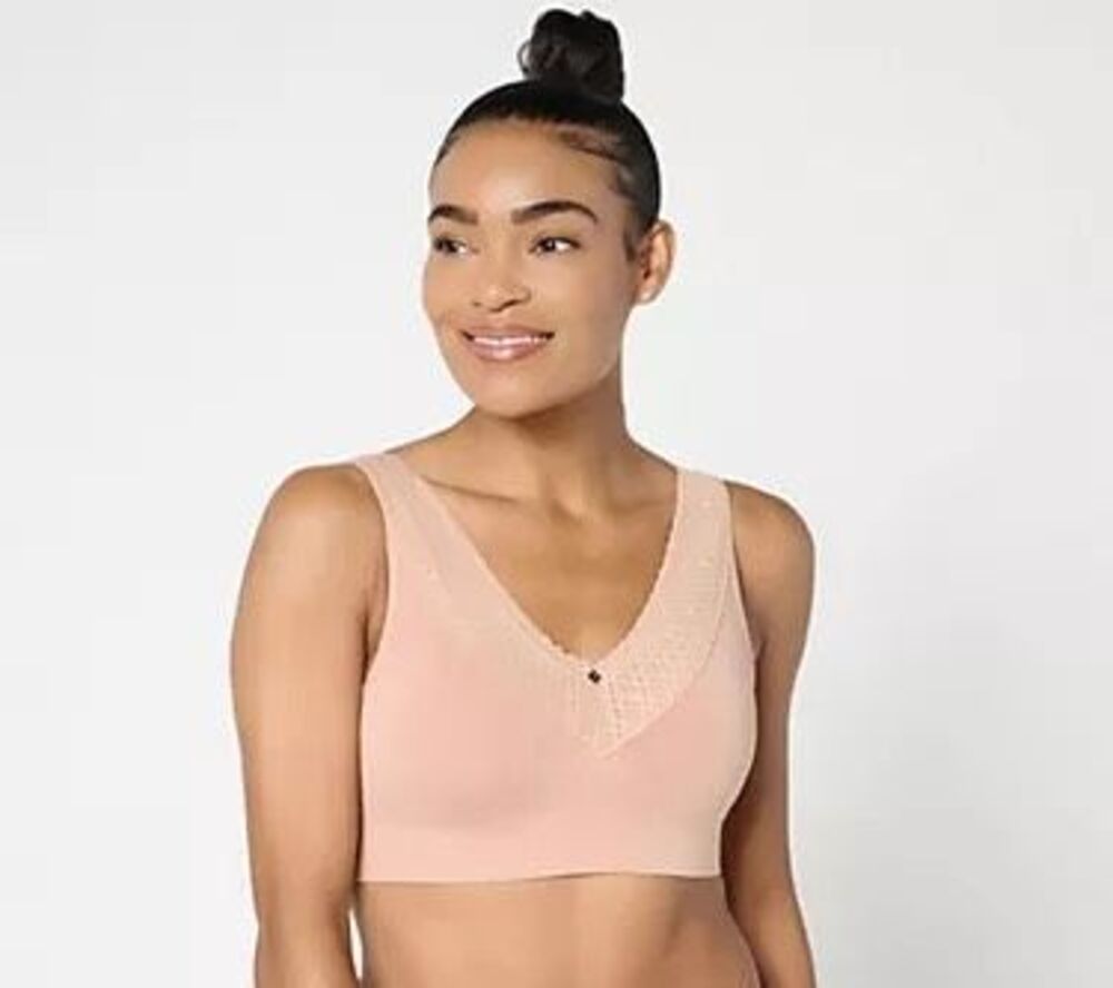 Breezies Plus Size Comfort Breeze Bra 3X Wirefree NEW